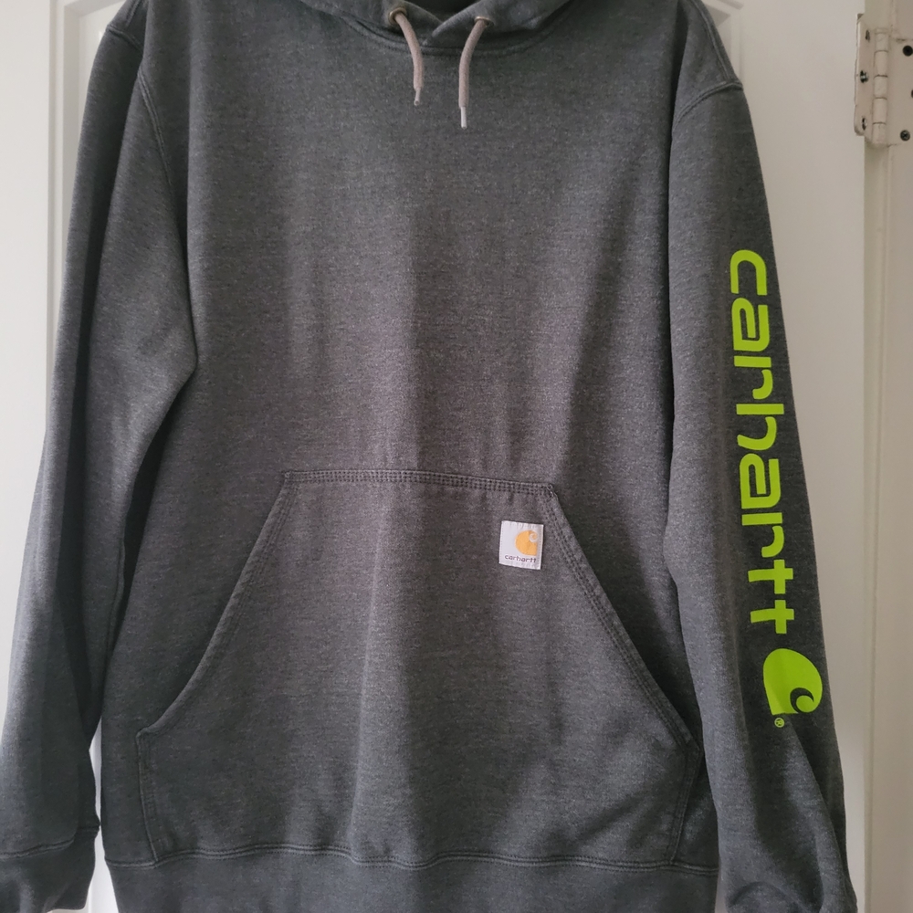 Carhartt Gray Loose Fit Hoodie for Men
